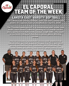 El Cap Team of the Week - Softball